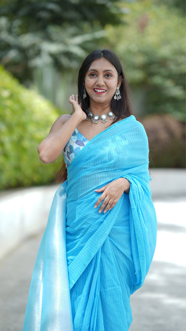 Aasmani Spark (Saree)