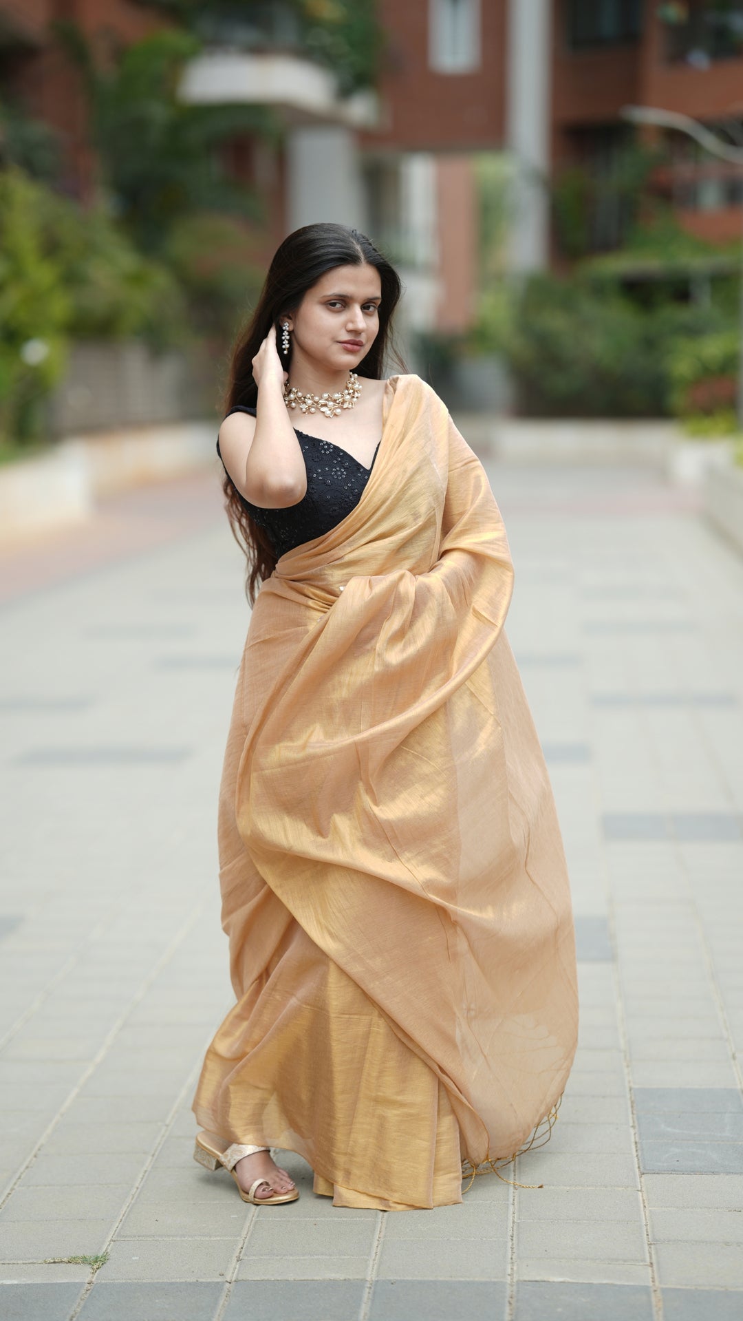 Badami Sona Tissue (Saree)