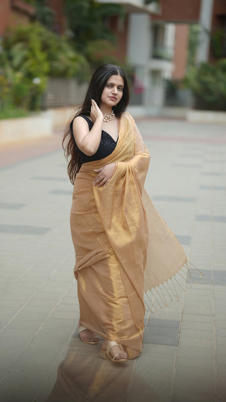 Badami Sona Tissue (Saree)