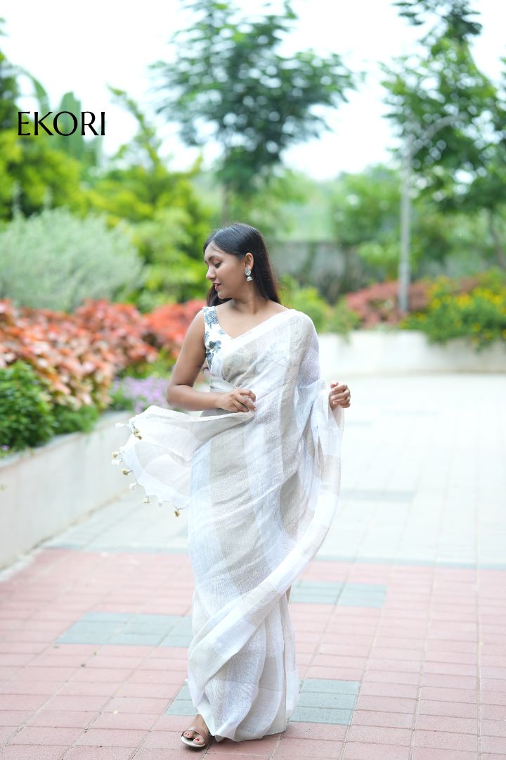 Abha Linen (Saree)