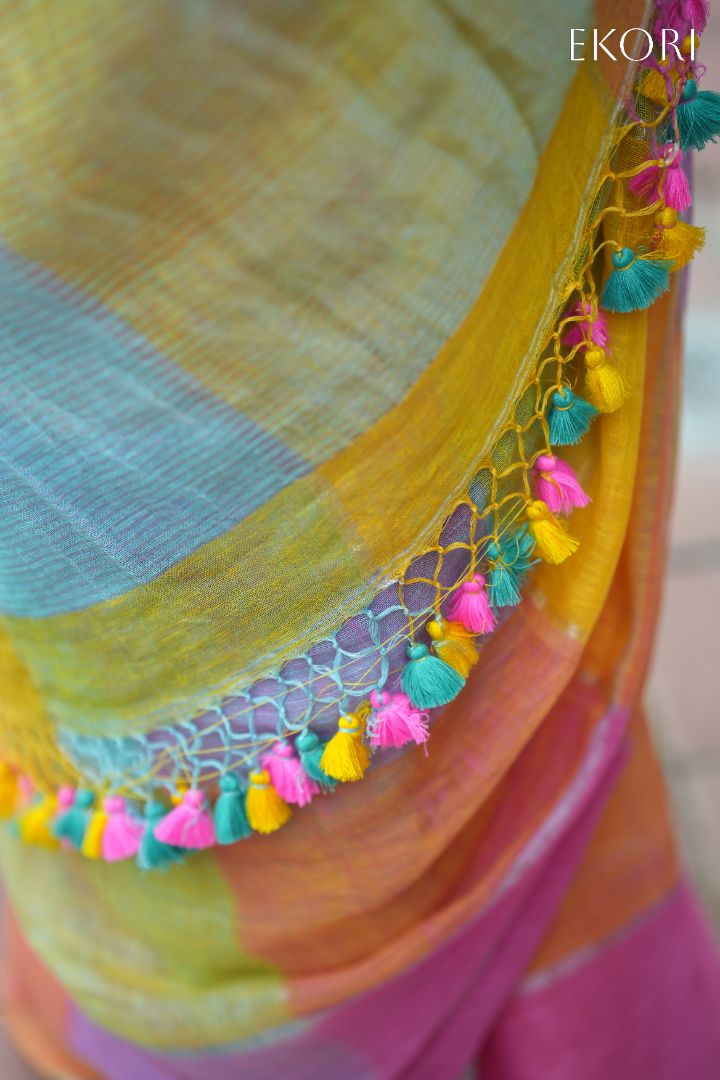 RangKhel Linen (Saree)