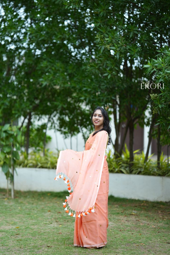 Peachy Galaxy (Saree)
