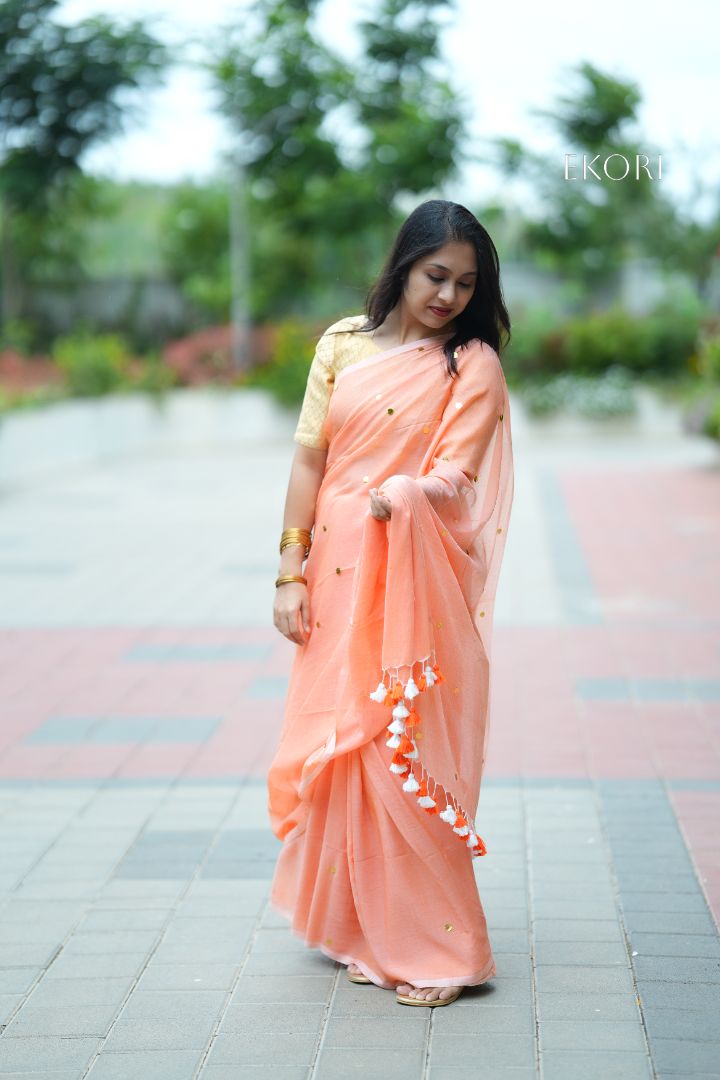 Peachy Galaxy (Saree)