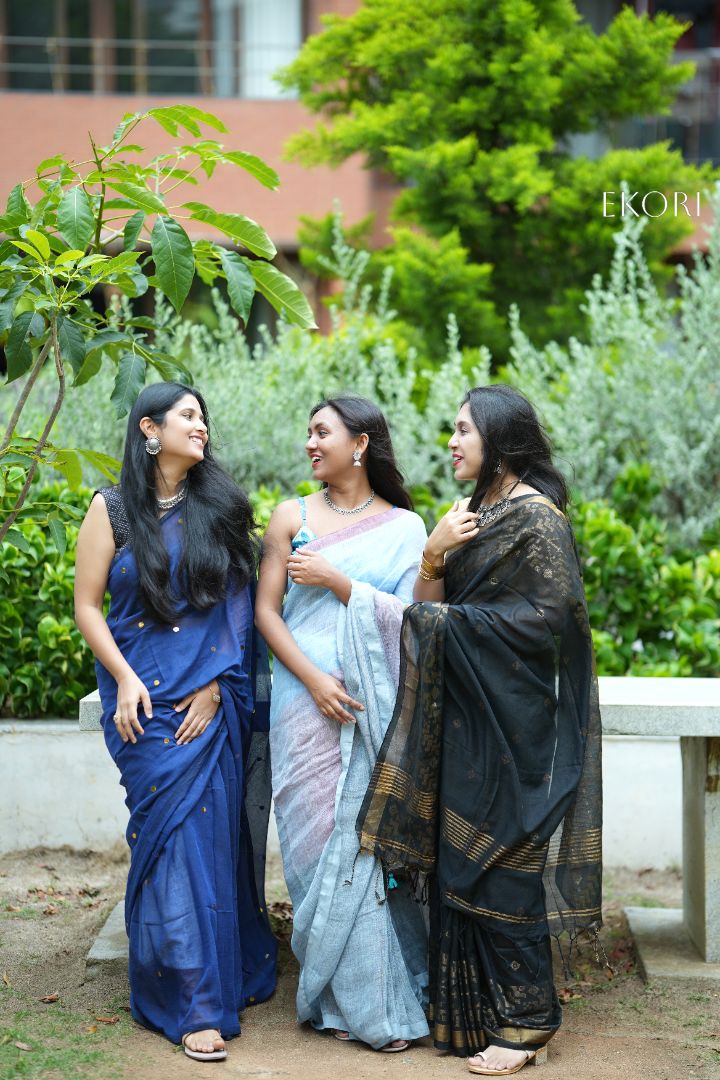Royal Blue Stars (Saree)