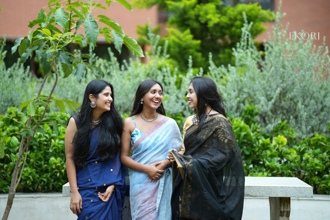 Royal Blue Stars (Saree)