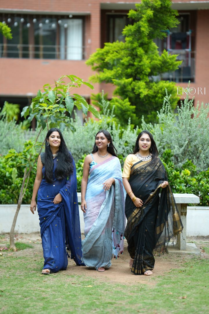 Royal Blue Stars (Saree)