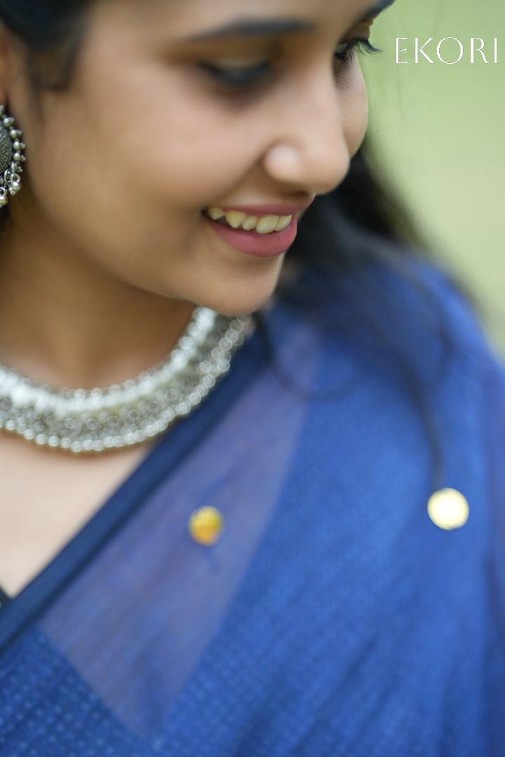 Royal Blue Stars (Saree)