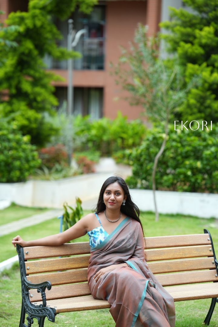 Teal Door (Saree)