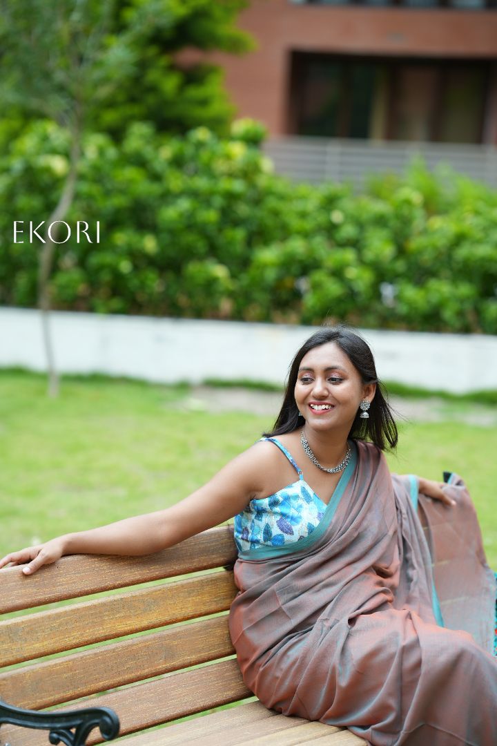 Teal Door (Saree)