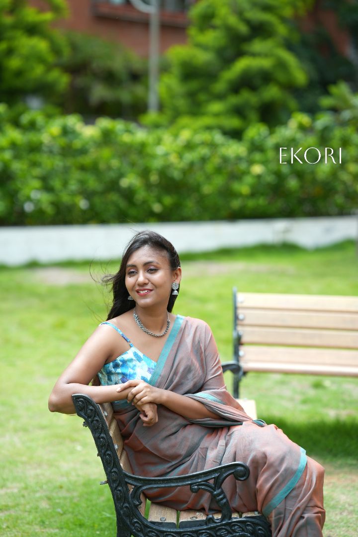 Teal Door (Saree)