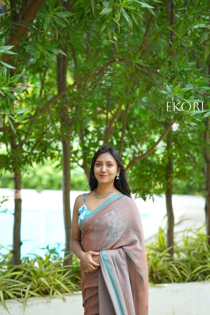 Teal Door (Saree)
