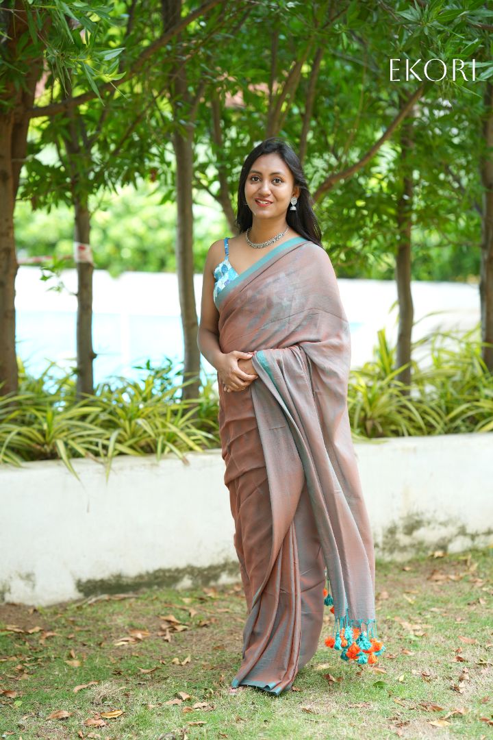 Teal Door (Saree)