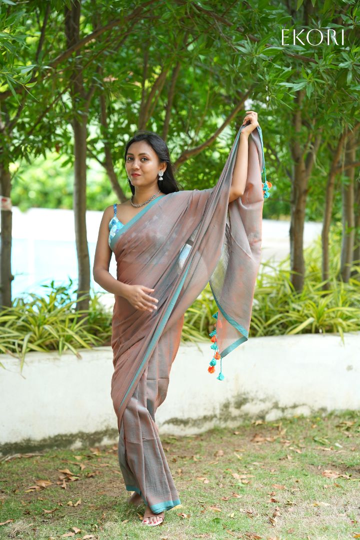 Teal Door (Saree)