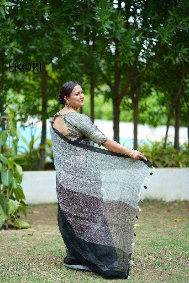 RehNoor Linen (Saree)