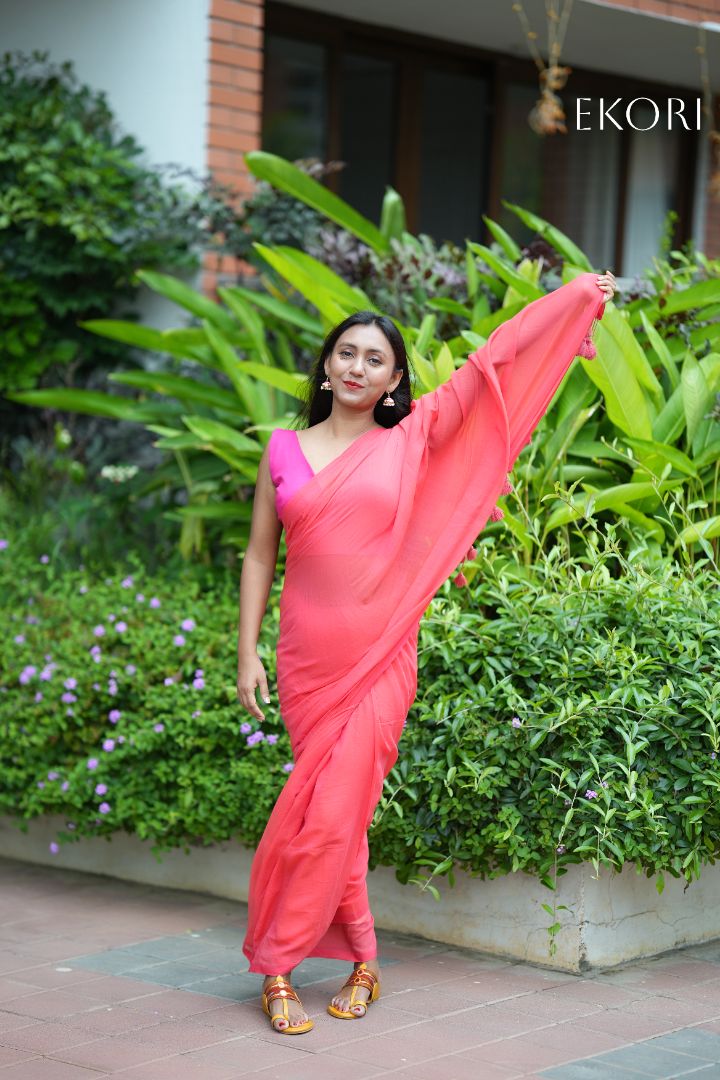 Sweet Peach (Saree)