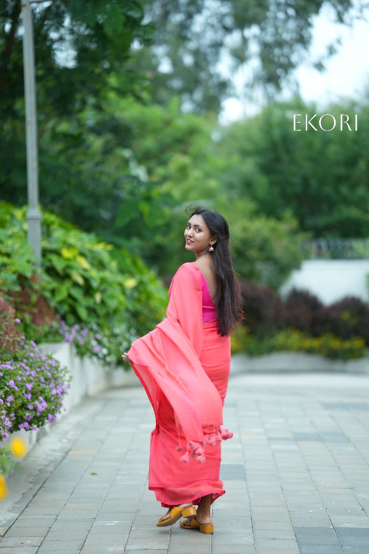 Sweet Peach (Saree)
