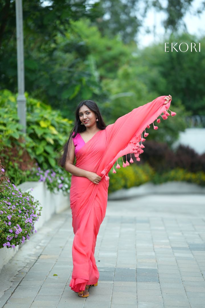 Sweet Peach (Saree)