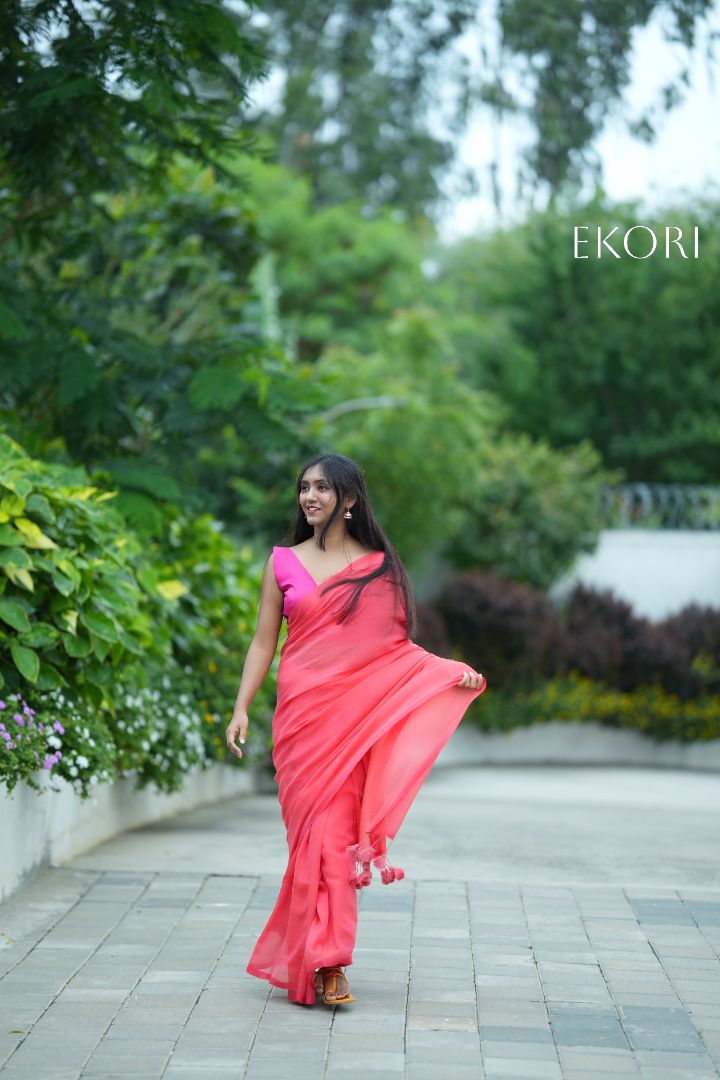 Sweet Peach (Saree)