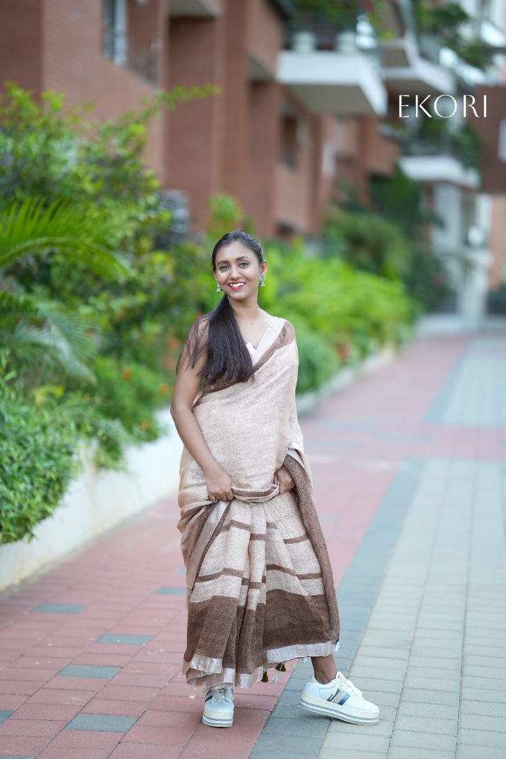 BhoomiSang Linen (Saree)