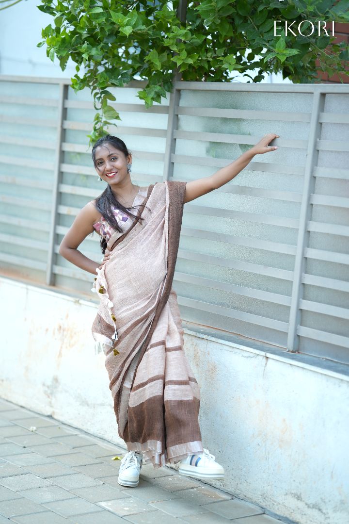 BhoomiSang Linen (Saree)