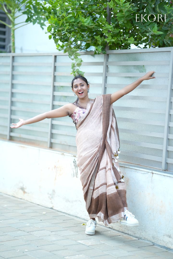 BhoomiSang Linen (Saree)