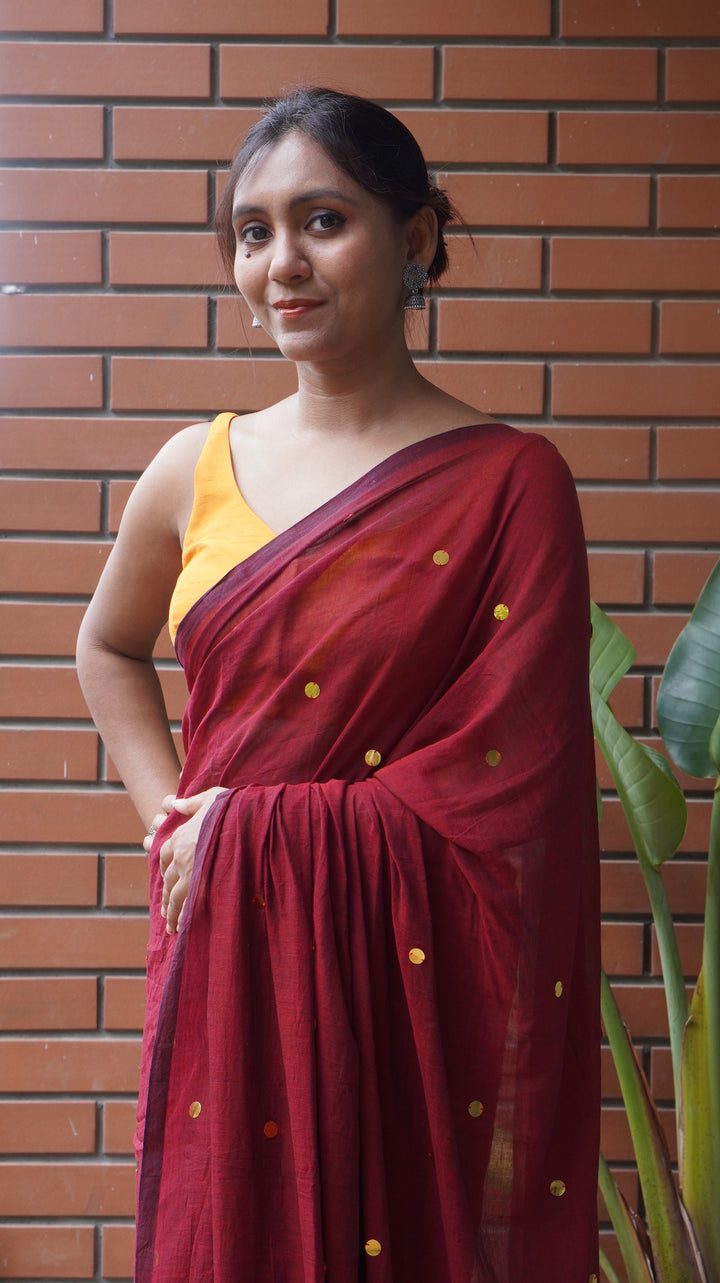 Maroon Star (Saree)