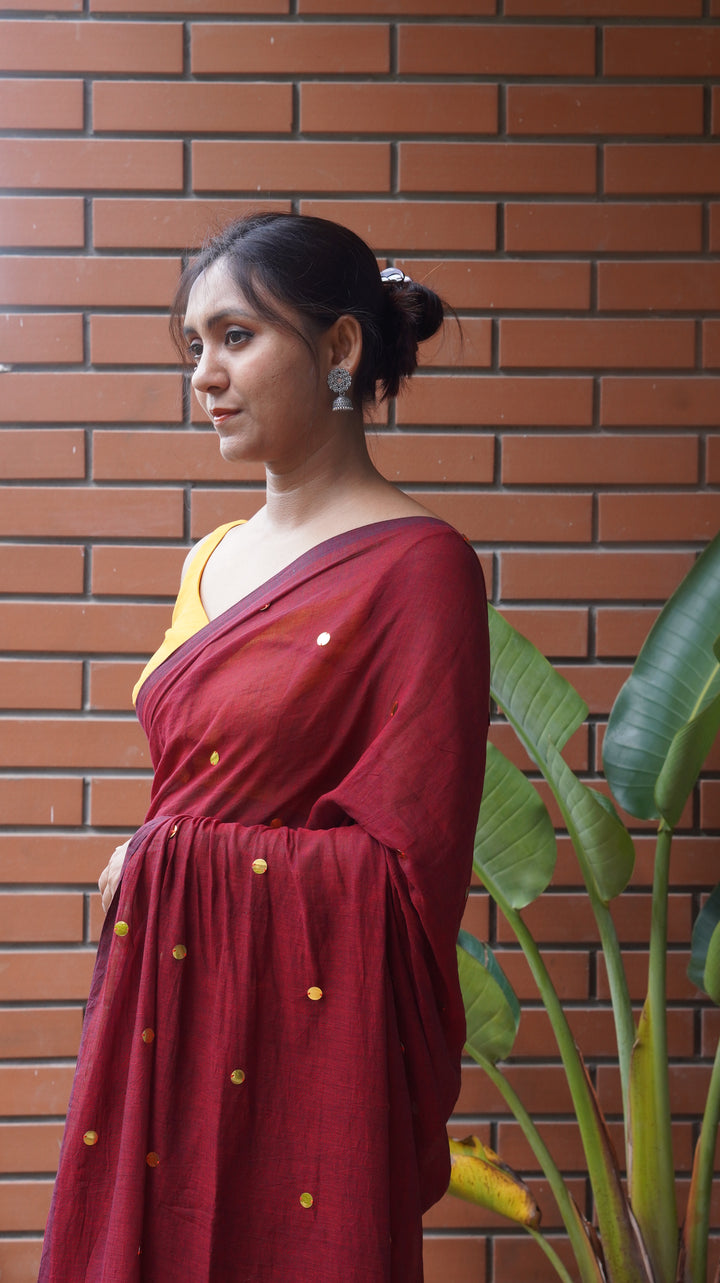 Maroon Star (Saree)