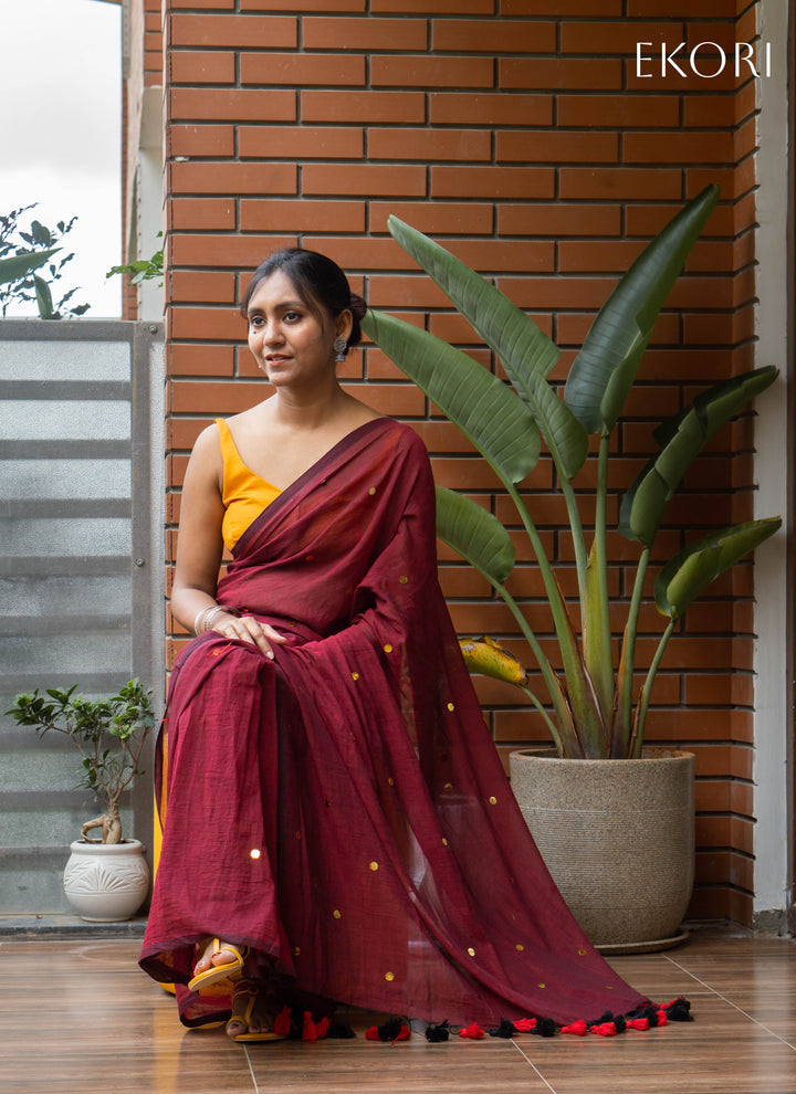 Maroon Star (Saree)