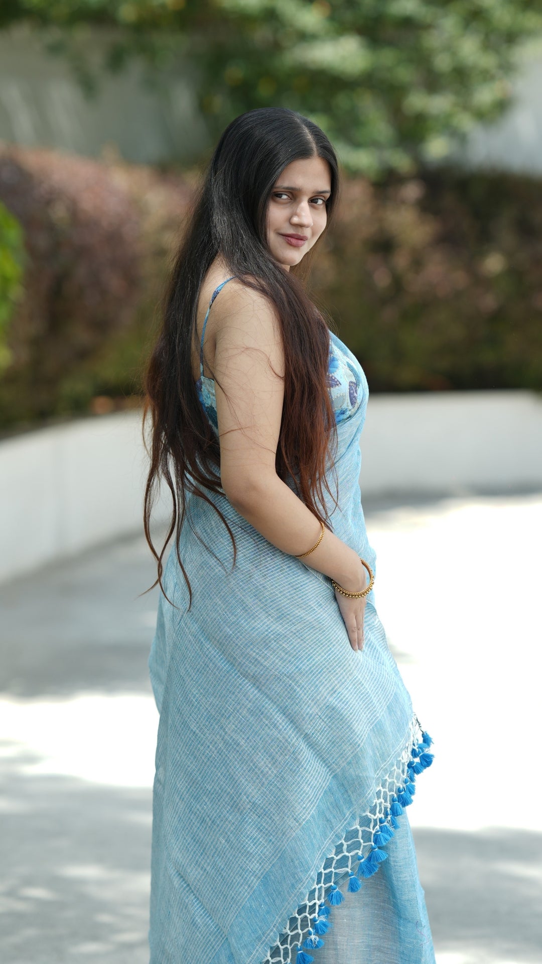 Firoza Neer Linen (Saree)