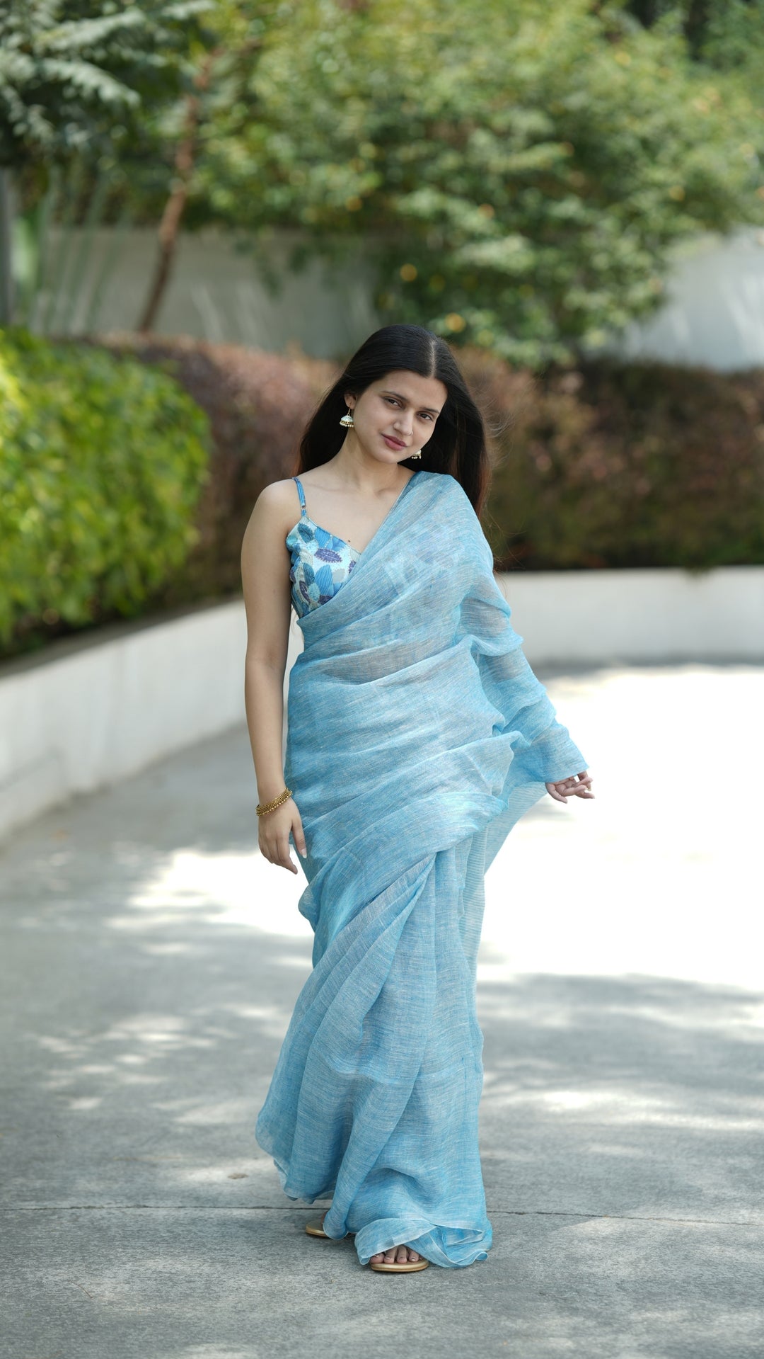 Firoza Neer Linen (Saree)
