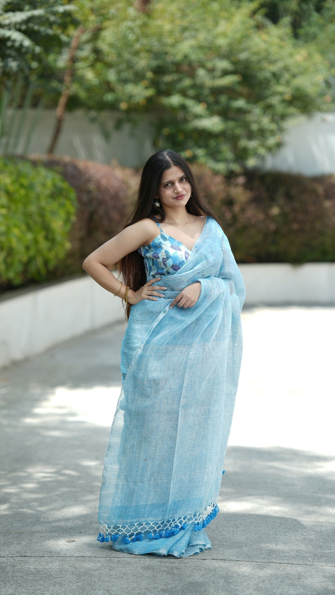 Firoza Neer Linen (Saree)