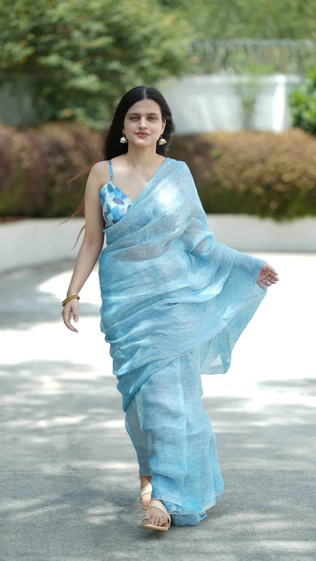 Firoza Neer Linen (Saree)