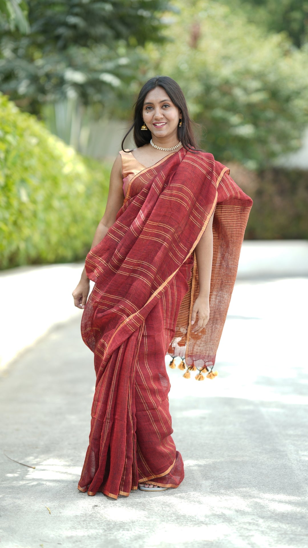 Gulal Sunehri Linen (Saree)