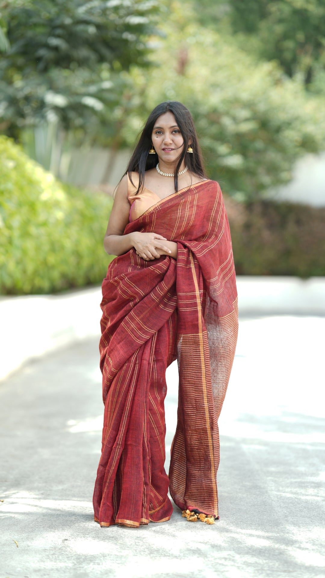 Gulal Sunehri Linen (Saree)