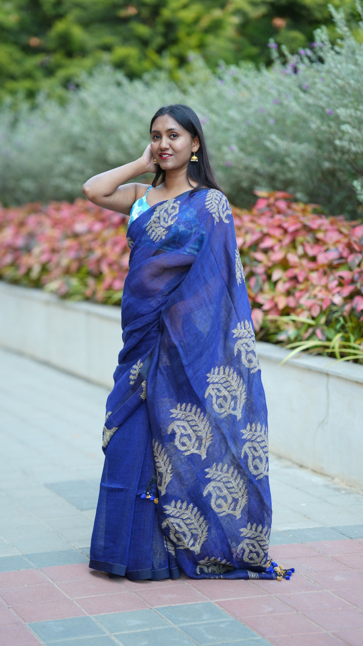 Jolchhobi Jamdani Linen (Saree)