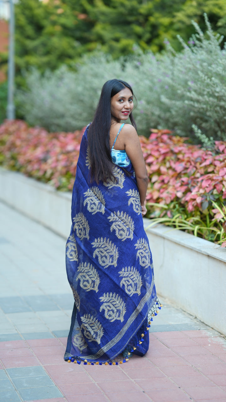 Jolchhobi Jamdani Linen (Saree)