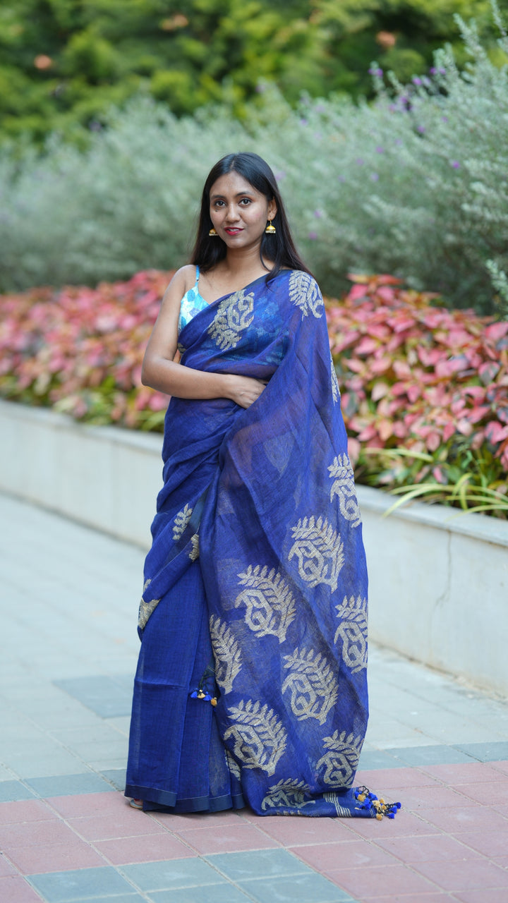 Jolchhobi Jamdani Linen (Saree)