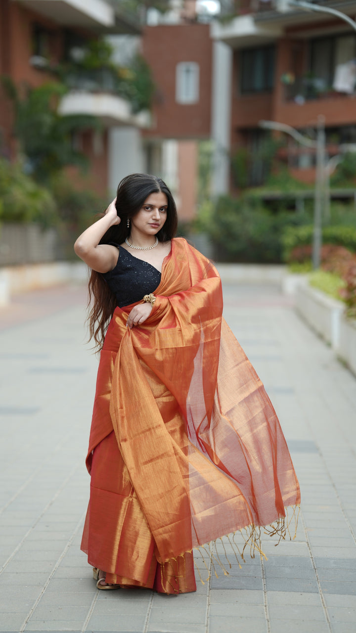 Kesariya Tissue (Saree)