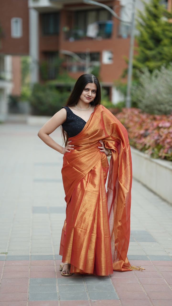 Kesariya Tissue (Saree)