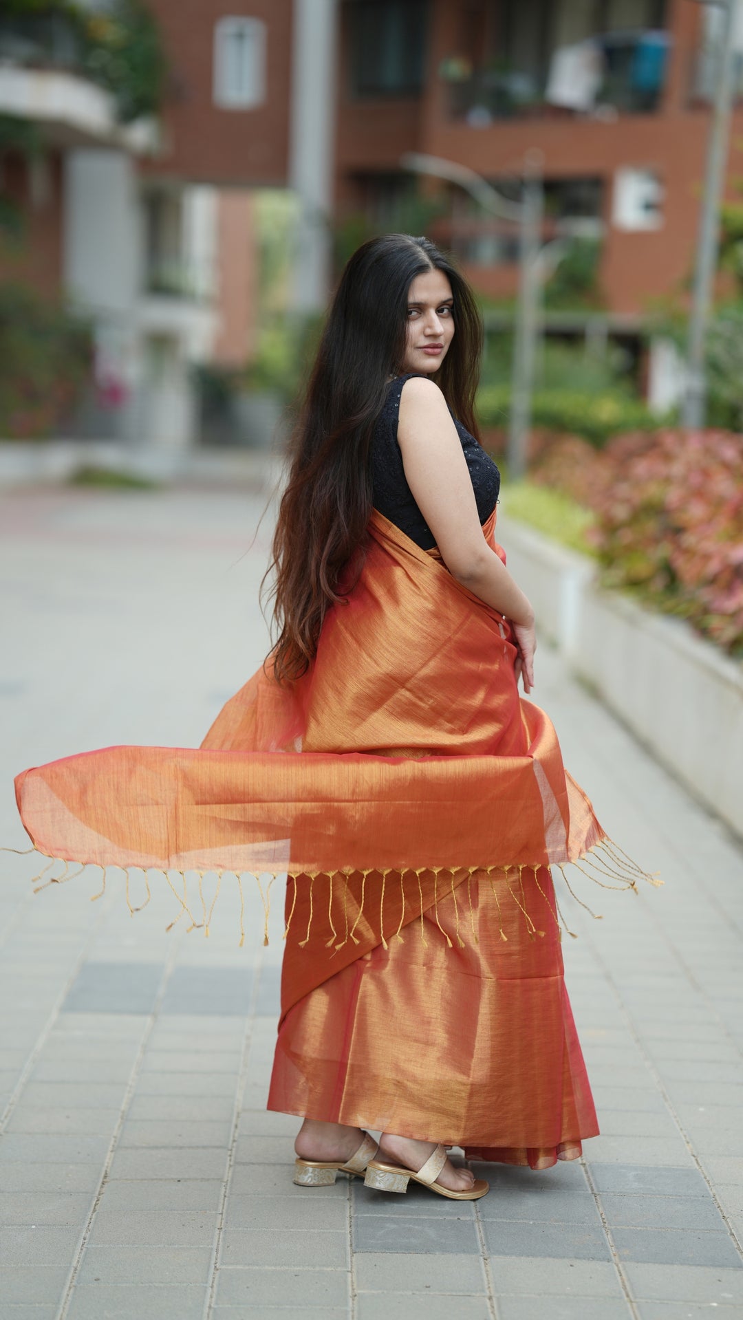 Kesariya Tissue (Saree)