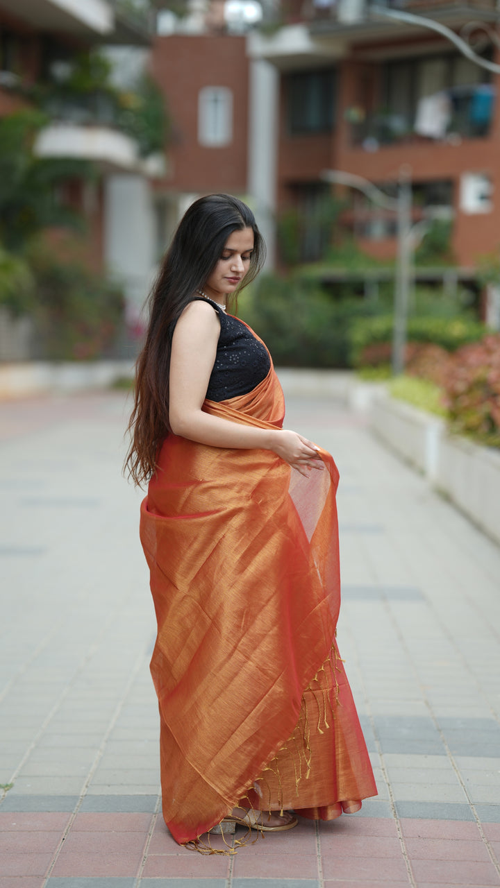 Kesariya Tissue (Saree)