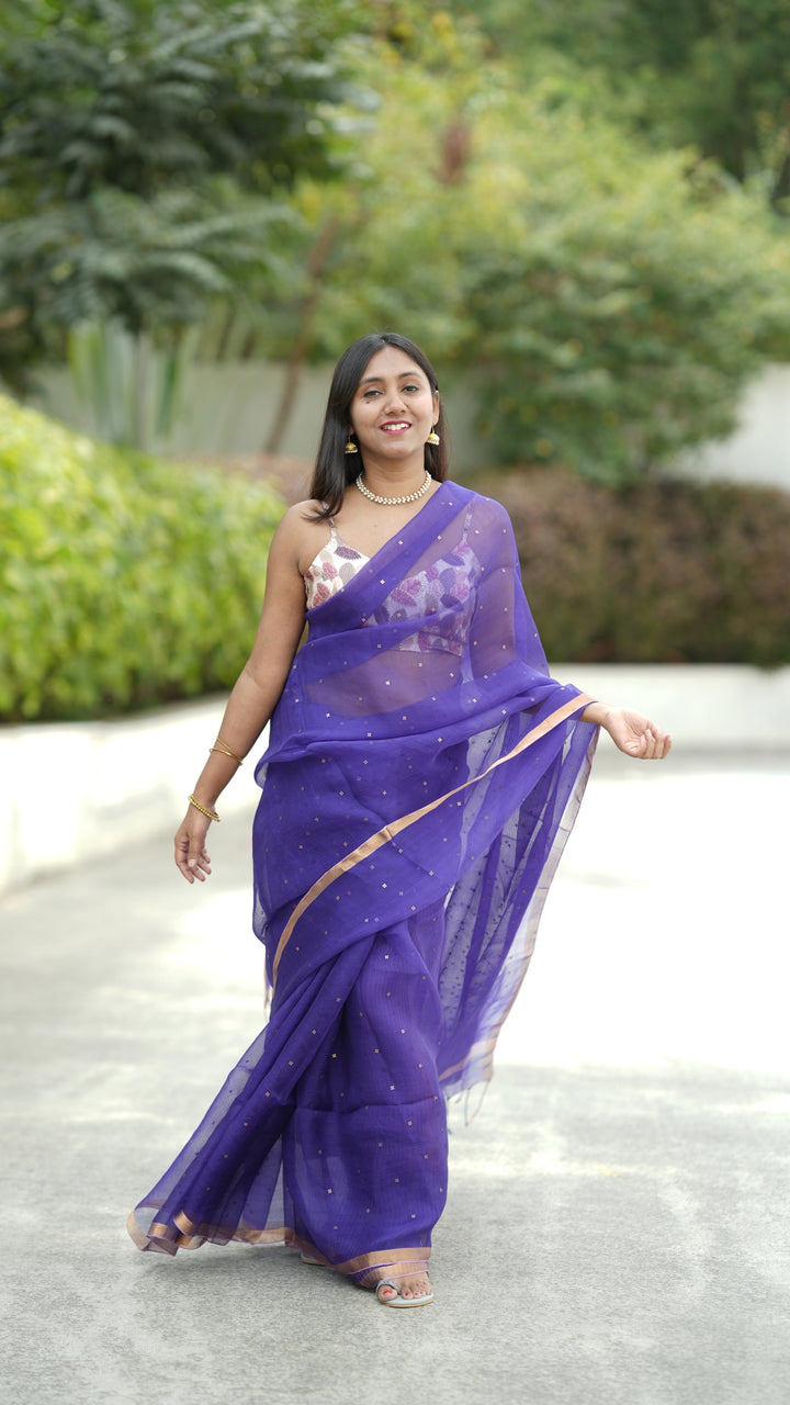 Neel-e-Noor Muslin Silk (Saree)