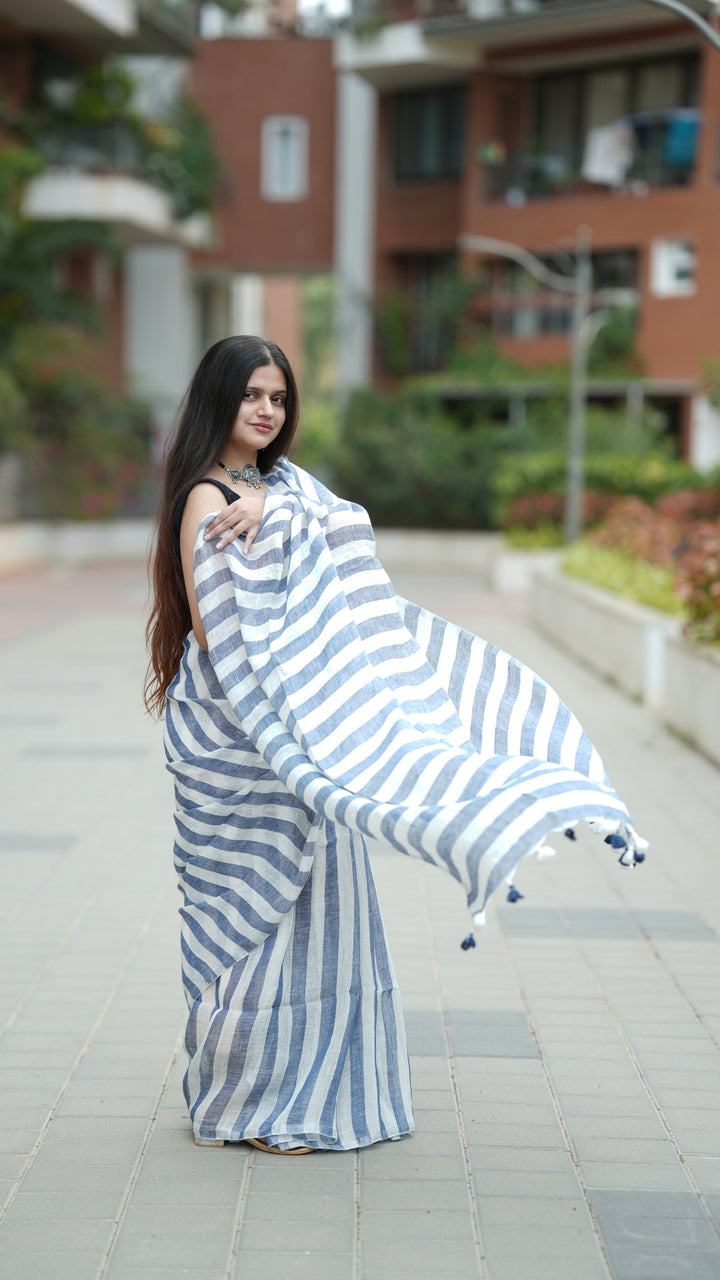 Neel Tara Linen (Saree)
