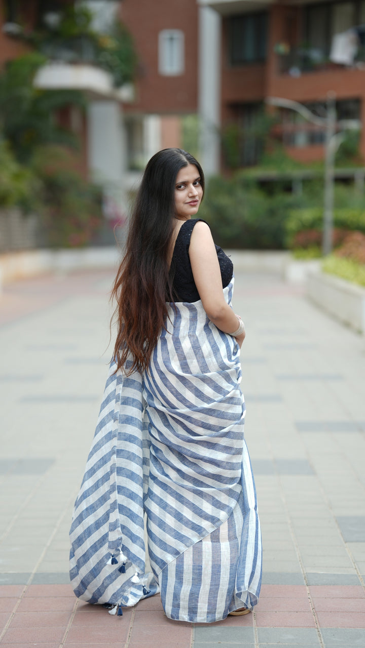 Neel Tara Linen (Saree)