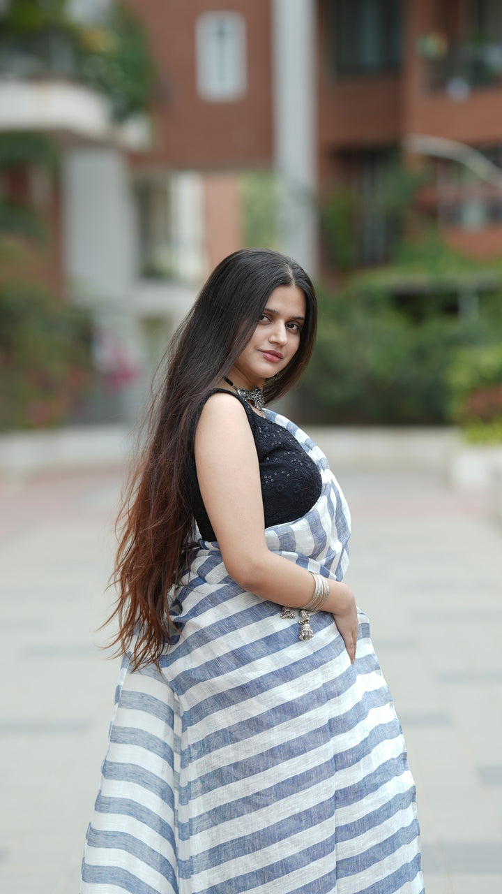 Neel Tara Linen (Saree)