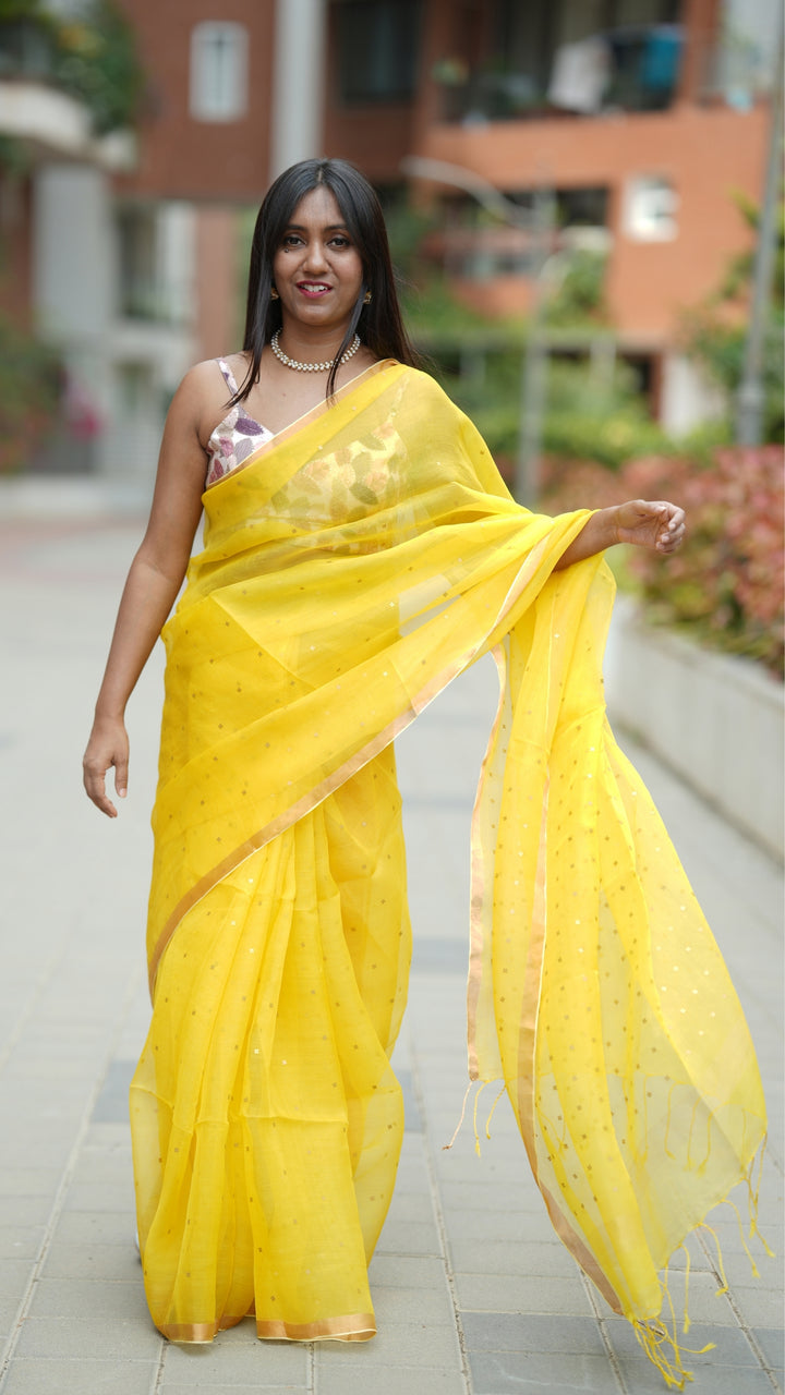 Peeli Aabroo Muslin Silk (Saree)