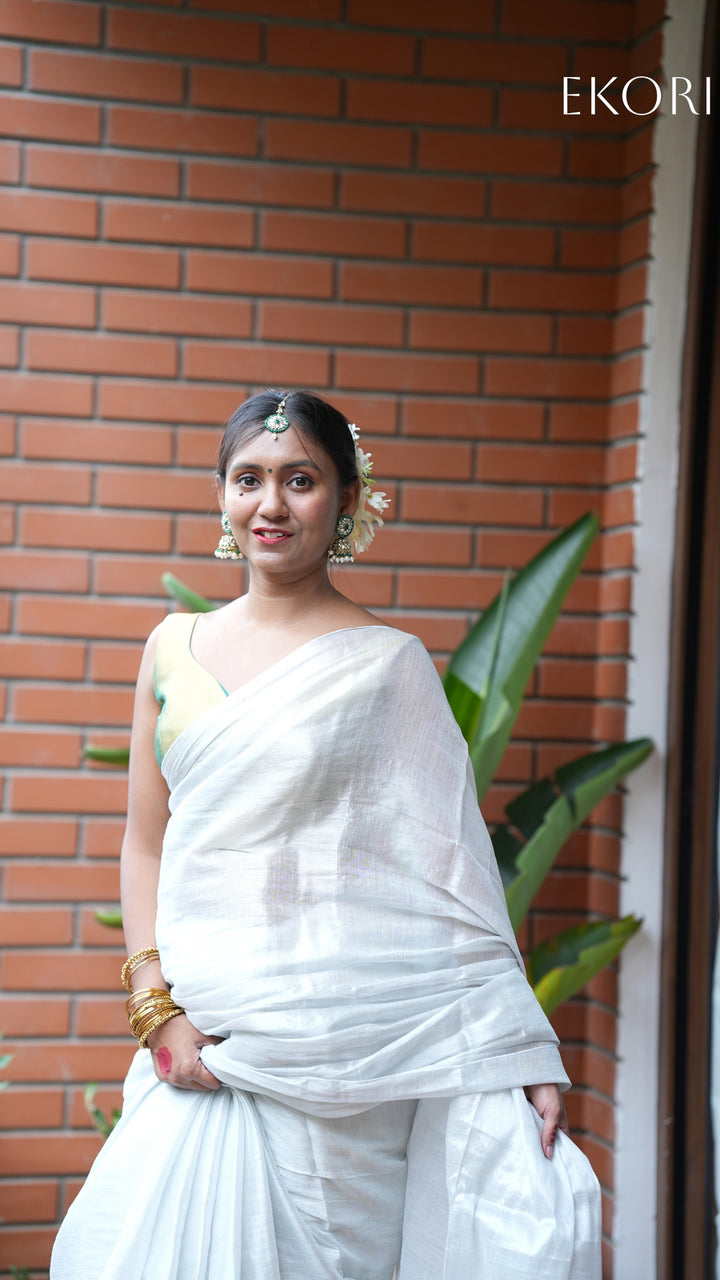 Shwet Tissue (Saree)