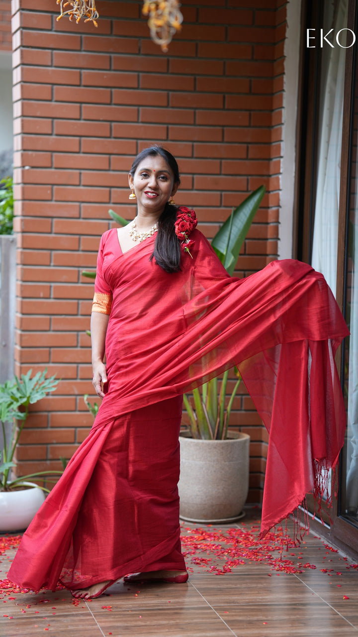 Sindoori Red Tissue (Saree)