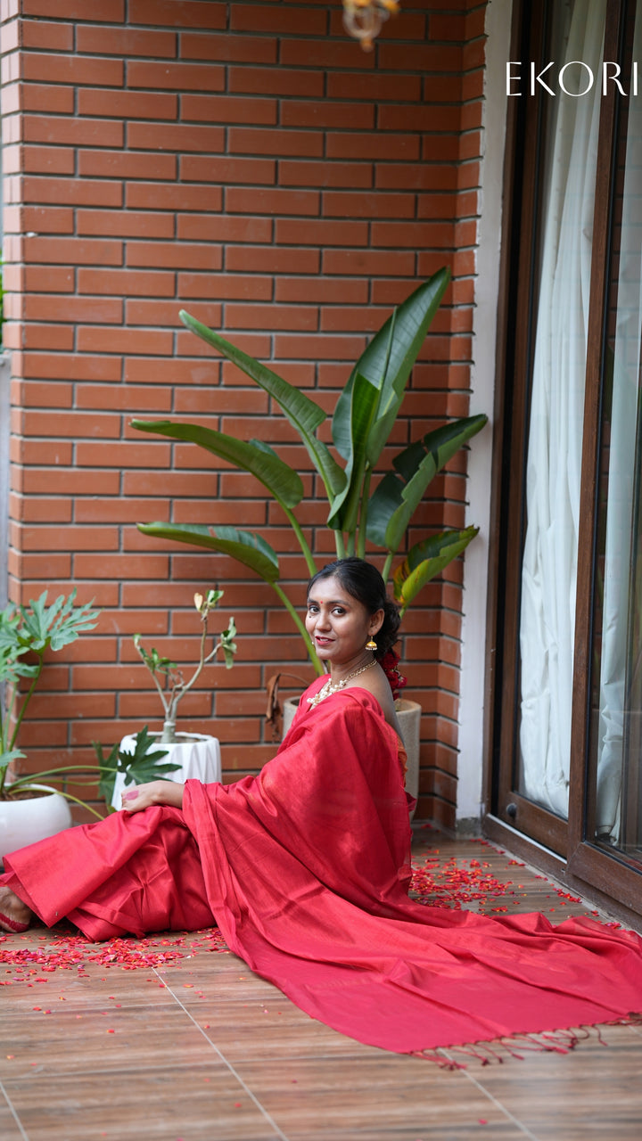 Sindoori Red Tissue (Saree)