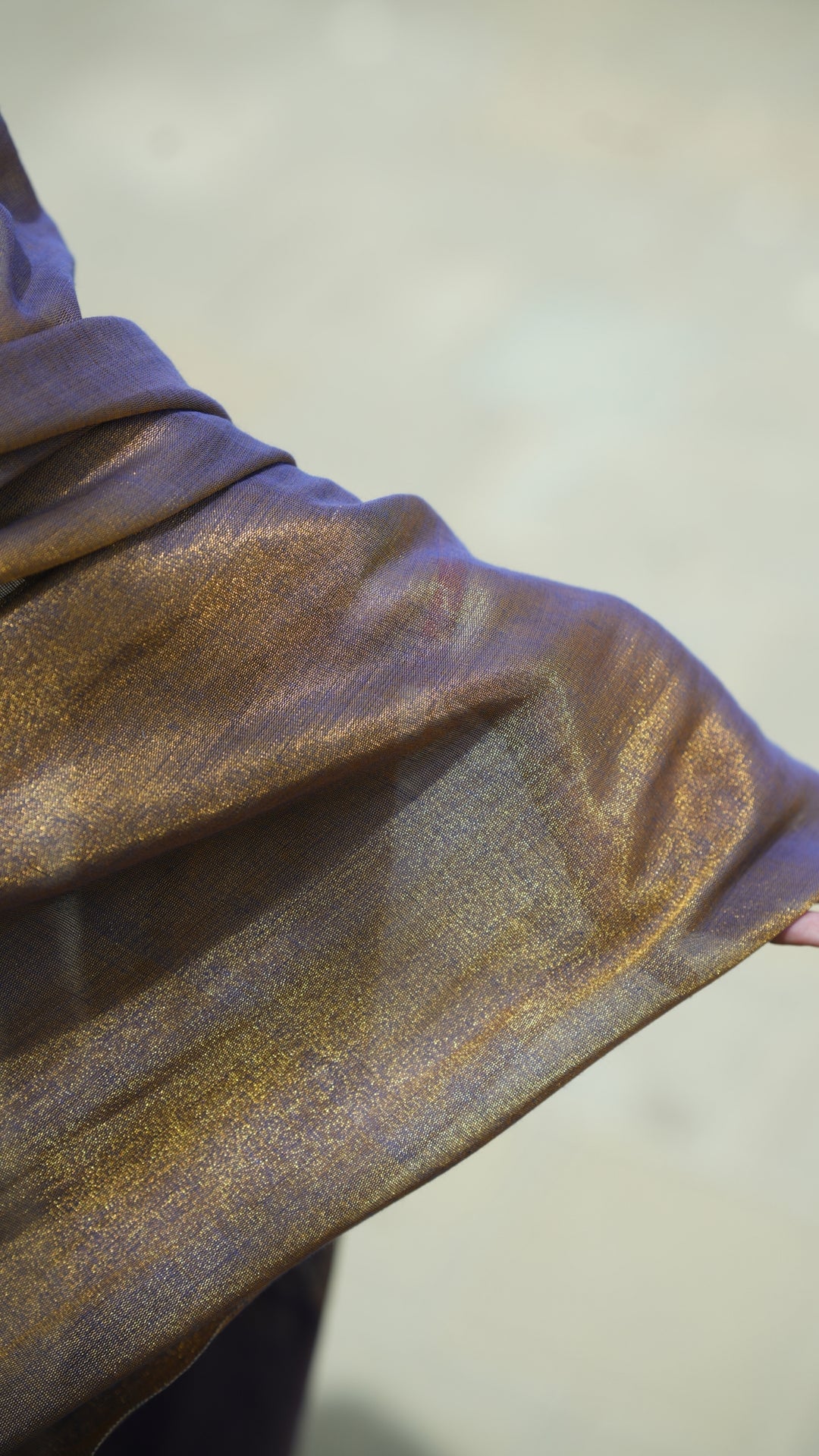 Sunehra Jamun Tissue Linen (Saree)